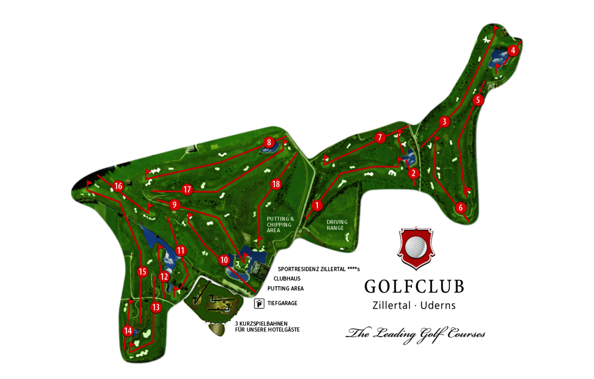 Golf course-map-Golfclub Zillertal